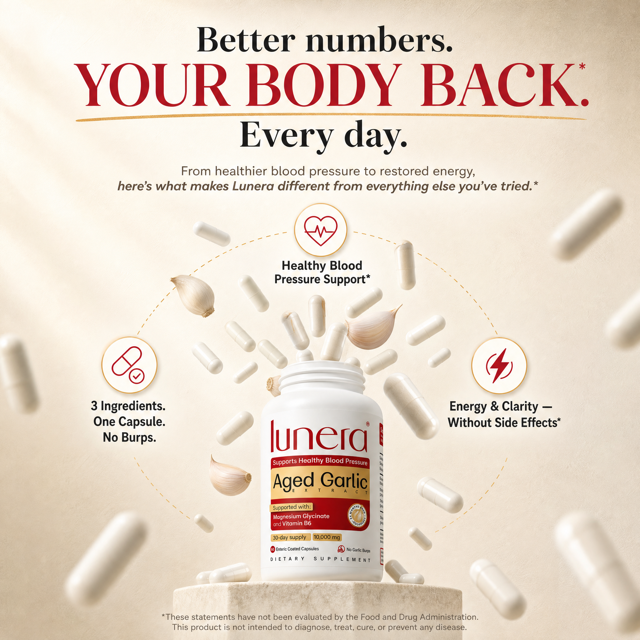 Lunera™ Aged Garlic Extract — Triple Formula