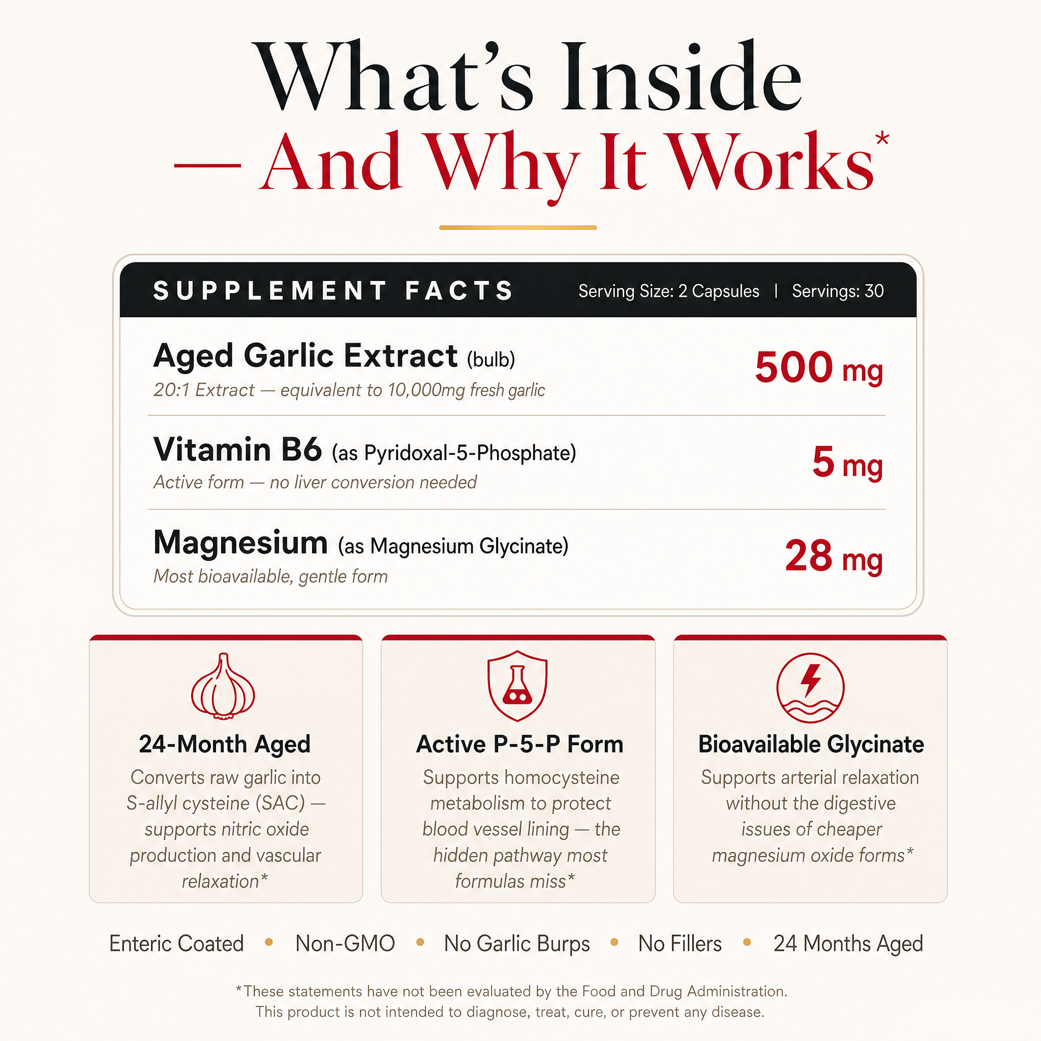Lunera™ Aged Garlic Extract — Triple Formula